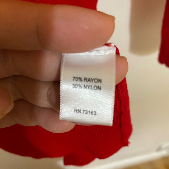 Cable & Gauge Red Cardigan Small - Picture 3 of 5